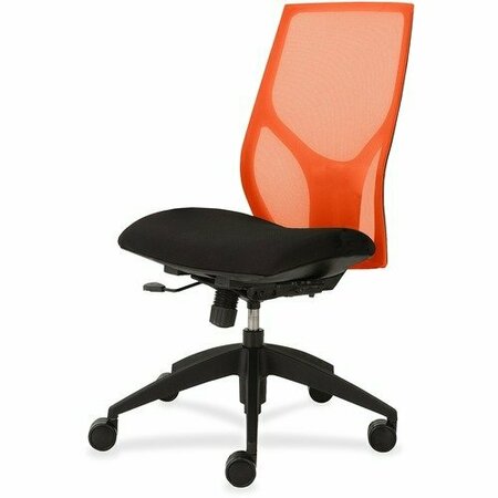 9TO5 SEATING Task Chair, Simple Synchro, Armless, 25inx26inx39in-46in, OE/Onyx NTF1460Y100M701